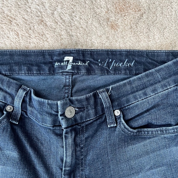 7 For All Mankind "A" Pocket Low Rise Boot Cut Jeans Size 30 - Picture 4 of 5